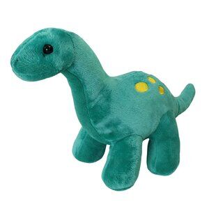 Prextex Dinosaur Brachiosaurus Plush Stuffed Animal Teal Yellow Spot Long-Neck
